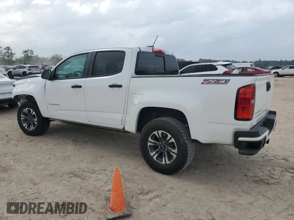 2022 Chevrolet Colorado 2WD Z71 with VIN 1GCGSDEN7N1247036, listed as a Copart auction lot 51230105 with 41,058 mi miles and Salvage title. Bid and sale history available at DreamBid. Image 2.