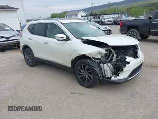 2016 Nissan Rogue SL with VIN 5N1AT2MV6GC844741, listed as a IAAI auction lot 42124853 with 176,617 mi miles and . Bid and sale history available at carsss.com. Image 1.