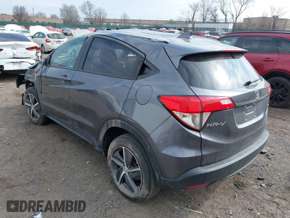 2022 Honda HR-V EX with VIN 3CZRU6H58NM704394, listed as a IAAI auction lot 41709238 with 65,401 mi miles. Bid and sale history available at carsss.com. Image 3.