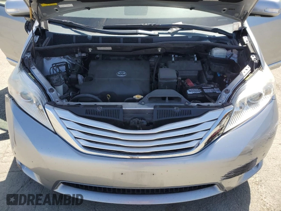 2013 Toyota Sienna XLE with VIN 5TDDK3DC2DS053531, listed as a Copart auction lot 54243695 with 110,000 mi miles and Salvage Title. Bid and sale history available at DreamBid. Image 11.