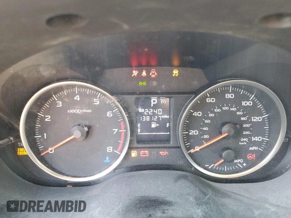 2016 Subaru Impreza Special Sports Premium with VIN JF1GPAP68GH205531, listed as a Copart auction lot 46801295 with 138,127 mi miles and Salvage title. Bid and sale history available at DreamBid. Image 9.