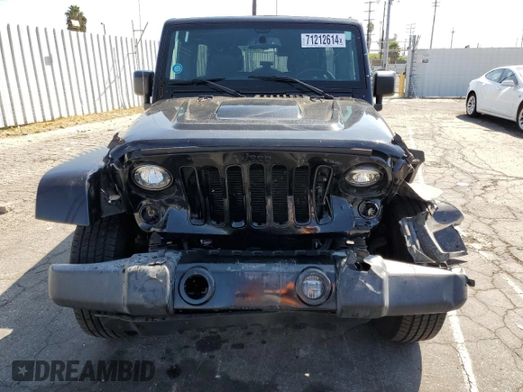 2018 Jeep Wrangler JK Unlimited Altitude with VIN 1C4BJWEG5JL820816, listed as a Copart auction lot 71212614 with 76,630 mi miles and Salvage Title. Bid and sale history available at carsss.com. Image 5.