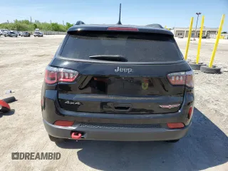 2018 Jeep Compass Trailhawk with VIN 3C4NJDDB6JT231480, listed as a Copart auction lot 56474865 with 61,051 mi miles and Salvage title. Bid and sale history available at DreamBid. Image 6.