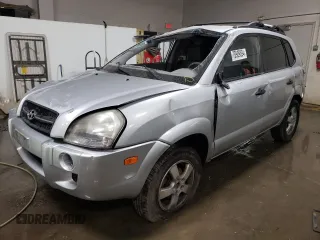 2008 Hyundai Tucson GLS with VIN KM8JM12B58U908862, listed as a Copart auction lot 76989094 with 193,033 mi miles and Salvage Title. Bid and sale history available at carsss.com. Image 1.