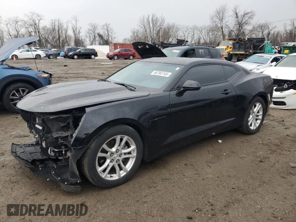 2019 Chevrolet Camaro 1LS with VIN 1G1FB1RXXK0135797, listed as a Copart auction lot 46783745 with 52,275 mi miles and Salvage Title. Bid and sale history available at carsss.com. Image 1.