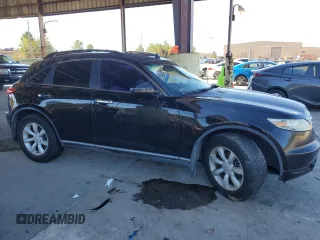 2005 Infiniti FX с VIN JNRAS08U65X102360, выставлен на аукционе Copart как лот 79888454 с пробегом 249 693 миль миль и Списание • Salvage title. История ставок и продаж доступна на DreamBid. Изображение 4.