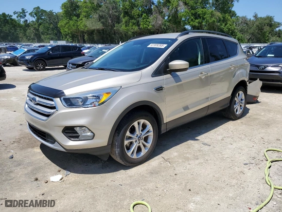 2018 Ford Escape SE with VIN 1FMCU0GD3JUB85936, listed as a Copart auction lot 52309395 with 37,446 mi miles and Salvage Title. Bid and sale history available at carsss.com. Image 1.