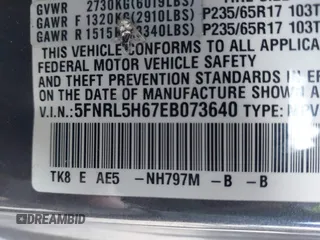 2014 Honda Odyssey EX-L with VIN 5FNRL5H67EB073640, listed as a IAAI auction lot 41115124 with 99,841 mi miles and . Bid and sale history available at carsss.com. Image 9.