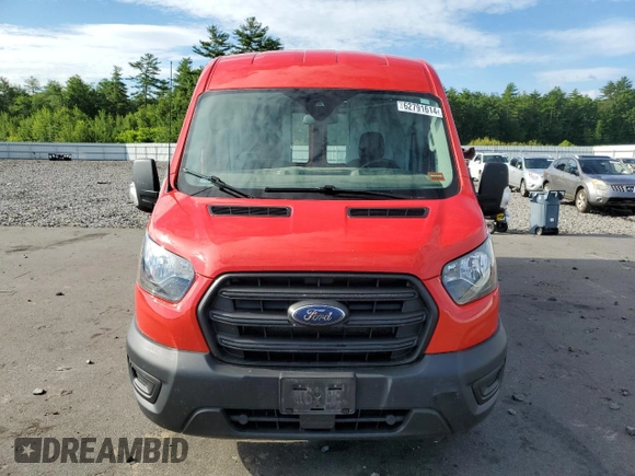 2020 Ford Transit Cargo with VIN 1FTBR2C87LKB51843, listed as a Copart auction lot 62791614 with 76,493 mi miles and Salvage Title. Bid and sale history available at carsss.com. Image 5.