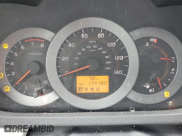 2011 Toyota RAV4 with VIN 2T3ZF4DV5BW085158, listed as a Copart auction lot 55412445 with 174,190 mi miles and Non Repairable. Bid and sale history available at DreamBid. Image 9.