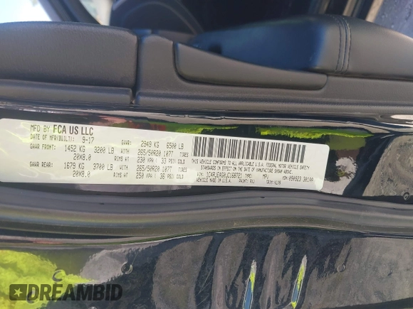 2018 Jeep Grand Cherokee Laredo E with VIN 1C4RJEAG0JC168721, listed as a IAAI auction lot 41162675 with 191,820 mi miles. Bid and sale history available at carsss.com. Image 9.