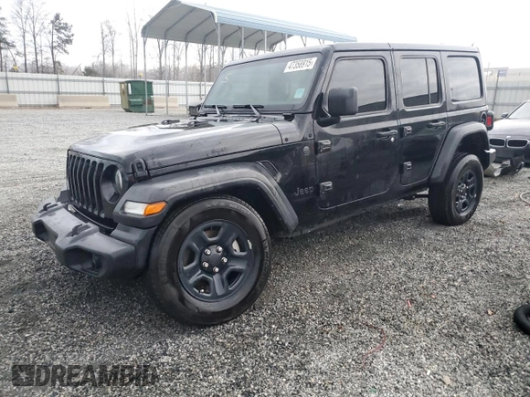 2023 Jeep Wrangler Sport S with VIN 1C4HJXDG0PW626672, listed as a Copart auction lot 47358915 with 19,089 mi miles and Salvage Title. Bid and sale history available at DreamBid. Image 1.