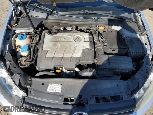 2012 Volkswagen Golf TDI with VIN WVWDM7AJ4CW278732, listed as a Copart auction lot 53687045 with 144,975 mi miles and Clean title. Bid and sale history available at DreamBid. Image 11.