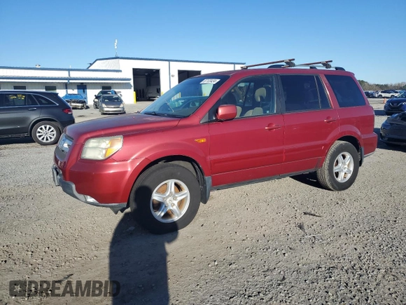 2006 Honda Pilot EX with VIN 5FNYF28476B006649, listed as a Copart auction lot 87133434 with 168,190 mi miles and Clean Title. Bid and sale history available at DreamBid. Image 1.