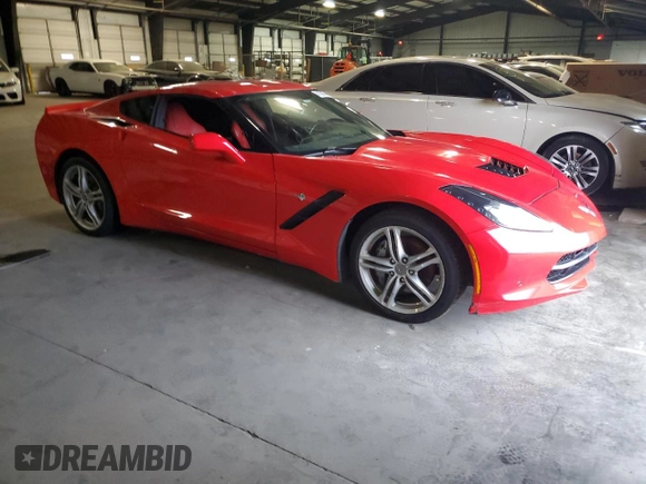 2016 Chevrolet Corvette 1LT with VIN 1G1YB2D79G5101351, listed as a Copart auction lot 81028744 with 89,716 mi miles and Salvage Title. Bid and sale history available at carsss.com. Image 4.