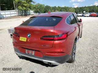 2020 BMW X4 xDrive30i with VIN 5UX2V1C02L9B79123, listed as a Copart auction lot 60143412 with 0 mi miles. Bid and sale history available at carsss.com. Image 4.