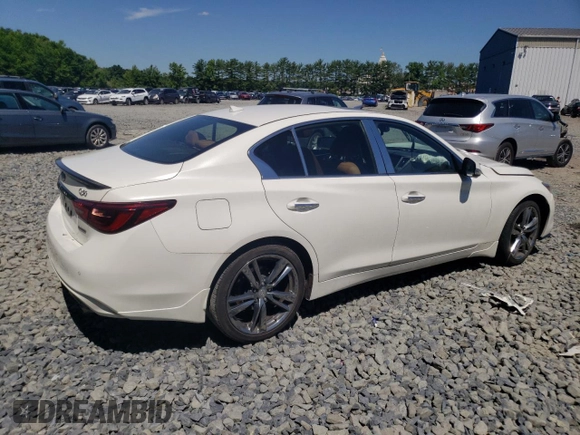 2021 Infiniti Q50 Signature Edition с VIN JN1EV7CR1MM754889, выставлен на аукционе Copart как лот 60595224 с пробегом 29 087 миль миль и Списание • Salvage title. История ставок и продаж доступна на DreamBid. Изображение 3.