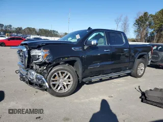 2021 GMC Sierra 1500 SLT with VIN 3GTU9DET7MG189121, listed as a Copart auction lot 87622165 with 71,052 mi miles and Salvage title. Bid and sale history available at DreamBid. Image 1.