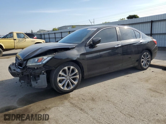 2013 Honda Accord Sport with VIN 1HGCR2F59DA000744, listed as a Copart auction lot 54780135 with 135,850 mi miles and Salvage Title. Bid and sale history available at DreamBid. Image 1.