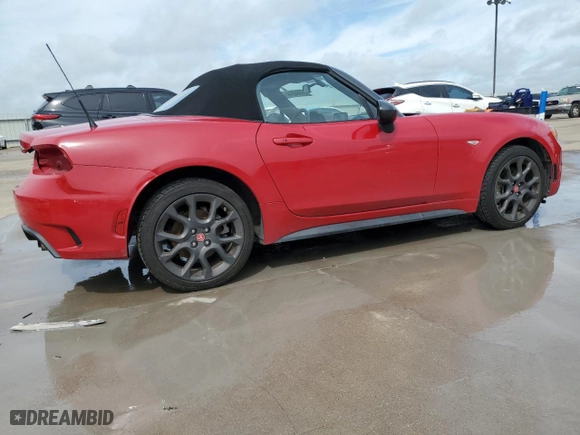 2017 FIAT 124 Spider Elaborazione Abarth with VIN JC1NFAEK7H0125607, listed as a Copart auction lot 57884844 with NaN miles and Salvage Title. Bid and sale history available at carsss.com. Image 3.