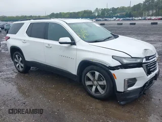 2022 Chevrolet Traverse LT with VIN 1GNEVHKW6NJ135807, listed as a IAAI auction lot 42167651 with 62,782 mi miles and . Bid and sale history available at DreamBid. Image 1.