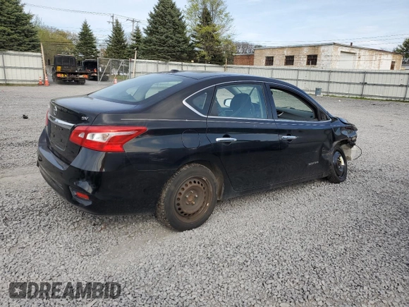 2017 Nissan Sentra SV with VIN 3N1AB7APXHL685502, listed as a Copart auction lot 55575195 with 119,595 mi miles and Salvage Title. Bid and sale history available at carsss.com. Image 3.