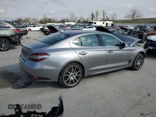 2025 Genesis G70 2.5T with VIN KMTG34SC1SU153729, listed as a Copart auction lot 51311795 with 13,251 mi miles and Salvage Title. Bid and sale history available at carsss.com. Image 3.