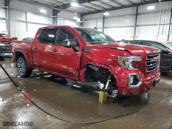 2020 GMC Sierra 1500 AT4 with VIN 1GTP9EEL2LZ296627, listed as a Copart auction lot 44074585 with 81,492 mi miles and Salvage Title. Bid and sale history available at carsss.com. Image 4.