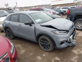 2025 Honda HR-V Sport with VIN 3CZRZ2H55SM732630, listed as a IAAI auction lot 41690406 with 9,828 mi miles. Bid and sale history available at carsss.com. Image 14.