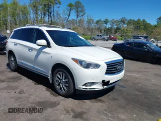 2014 Infiniti QX60 with VIN 5N1AL0MN3EC544754, listed as a IAAI auction lot 41864526 with 33,604 mi miles. Bid and sale history available at carsss.com. Image 1.