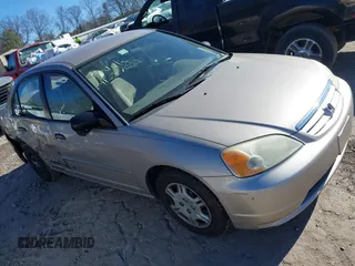 2001 Honda Civic LX with VIN 2HGES15551H616205, listed as a IAAI auction lot 41387088 with 139,155 mi miles. Bid and sale history available at carsss.com. Image 1.
