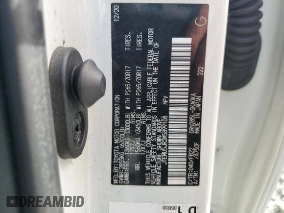 2021 Toyota 4Runner SR5 с VIN JTEMU5JR2M5899108, выставлен на аукционе Copart как лот 47445185 с пробегом 90 847 миль миль и Чистый • Clean title. История ставок и продаж доступна на DreamBid. Изображение 13.