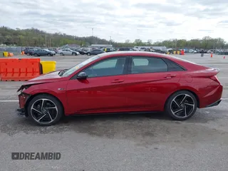 2023 Hyundai Elantra N Line z VIN KMHLR4AF8PU604133, wystawiony jako IAAI lot #41923605 z przebiegiem 60 288 mil mil oraz . Historia ofert i sprzedaży dostępna na DreamBid. Obrazek 15.