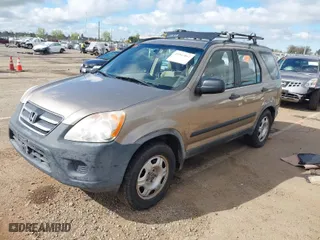 2005 Honda CR-V LX with VIN JHLRD78505C028782, listed as a IAAI auction lot 41947867 with 260,399 mi miles. Bid and sale history available at carsss.com. Image 2.