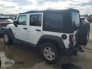 2018 Jeep Wrangler JK Unlimited Sport S with VIN 1C4BJWDG6JL803475, listed as a Copart auction lot 75161774 with 0 mi miles and Salvage Title. Bid and sale history available at carsss.com. Image 2.