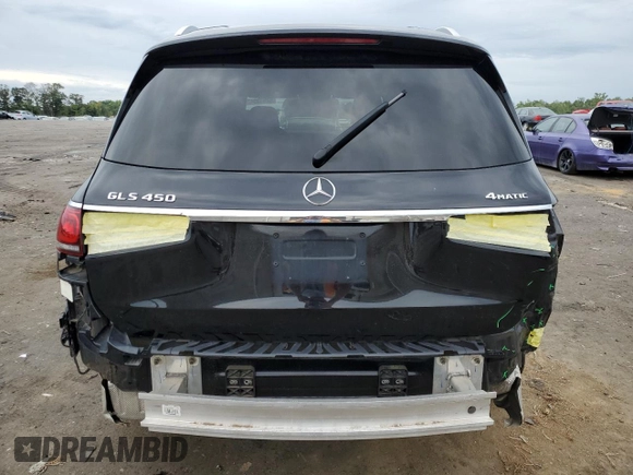 2020 Mercedes-Benz GLS with VIN 4JGFF5KE8LA198447, listed as a Copart auction lot 62949043 with 64,066 mi miles. Bid and sale history available at carsss.com. Image 6.
