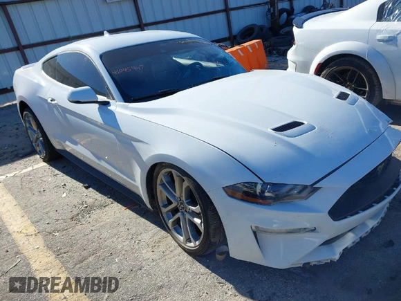 2021 Ford Mustang EcoBoost with VIN 1FA6P8TH0M5158309, listed as a IAAI auction lot 41045947 with 1 mi miles. Bid and sale history available at carsss.com. Image 1.