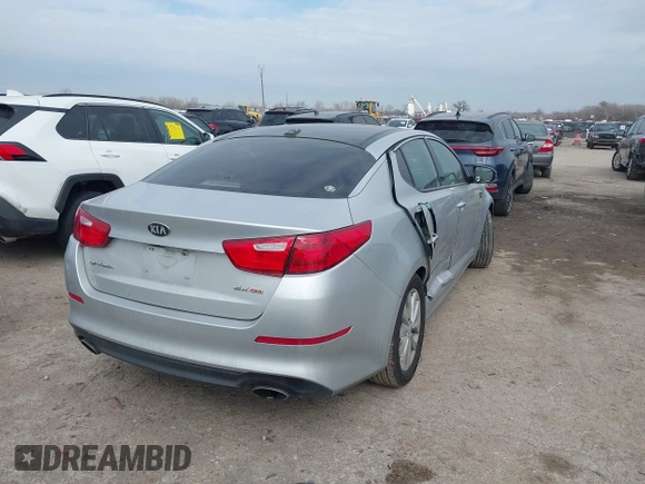 2015 Kia Optima EX with VIN 5XXGN4A7XFG471695, listed as a IAAI auction lot 41565164 with 79,625 mi miles. Bid and sale history available at carsss.com. Image 4.