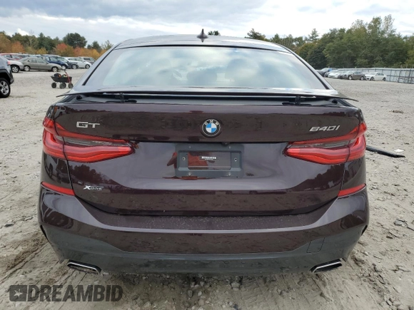 2019 BMW 6 Series 640i xDrive with VIN WBAJV6C56KBK08565, listed as a Copart auction lot 72198393 with 19,420 mi miles. Bid and sale history available at carsss.com. Image 6.