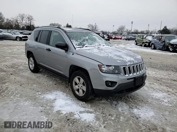 2017 Jeep Compass Sport with VIN 1C4NJCBB8HD133046, listed as a Copart auction lot 46084055 with 67,168 mi miles and Salvage Title. Bid and sale history available at carsss.com. Image 11.