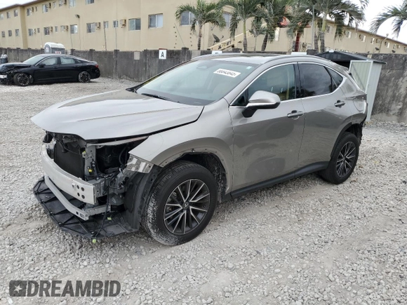 2024 Lexus NX 250 with VIN 2T2ADCAZ0RC012445, listed as a Copart auction lot 88843845 with 9,444 mi miles and Salvage title. Bid and sale history available at DreamBid. Image 1.