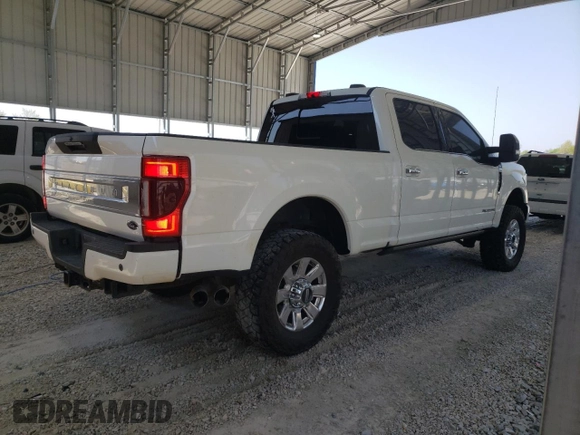 2020 Ford F-350 XL with VIN 1FT8W3BT5LEE56769, listed as a Copart auction lot 53104495 with 134,810 mi miles and Salvage title. Bid and sale history available at DreamBid. Image 3.