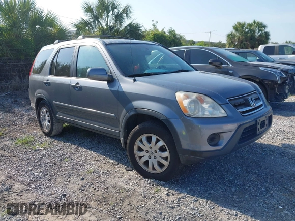 2005 Honda CR-V EX SE with VIN SHSRD78935U331938, listed as a IAAI auction lot 42206201 with 185,700 mi miles. Bid and sale history available at carsss.com. Image 1.