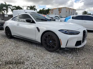 2023 BMW M4 Competition xDrive with VIN WBS43AZ07PCM93498, listed as a Copart auction lot 77186764 with 36,427 mi miles and Non Repairable. Bid and sale history available at carsss.com. Image 4.