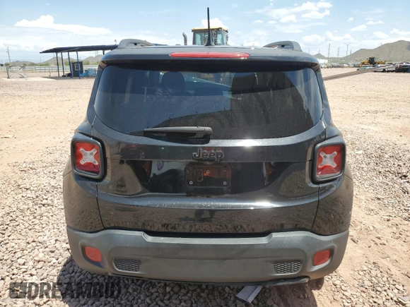 2017 Jeep Renegade Altitude with VIN ZACCJABB4HPF44621, listed as a Copart auction lot 63526195 with 96,485 mi miles and Salvage title. Bid and sale history available at DreamBid. Image 6.