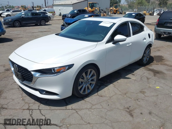 2023 Mazda 3 S Carbon Edition with VIN 3MZBPACM1PM356552, listed as a IAAI auction lot 42603574 with 20,092 mi miles and . Bid and sale history available at DreamBid. Image 18.