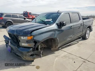 2020 Chevrolet Silverado 1500 Custom with VIN 3GCPWBEF5LG115070, listed as a Copart auction lot 47056915 with 124,087 mi miles and Clean Title. Bid and sale history available at carsss.com. Image 1.