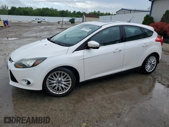 2014 Ford Focus Titanium with VIN 1FADP3N28EL418651, listed as a Copart auction lot 56723475 with 94,773 mi miles and Salvage title. Bid and sale history available at DreamBid. Image 1.