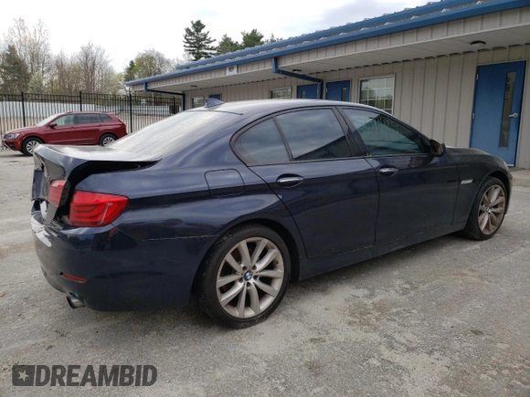 2011 BMW 5 Series 535i with VIN WBAFR7C54BC267172, listed as a Copart auction lot 52370425 with 131,189 mi miles and Clean Title. Bid and sale history available at carsss.com. Image 3.
