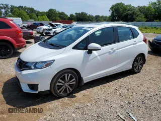 2015 Honda Fit EX-L with VIN 3HGGK5H81FM734945, listed as a Copart auction lot 61920835 with 59,891 mi miles and Salvage title. Bid and sale history available at DreamBid. Image 1.